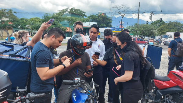 Team in the field